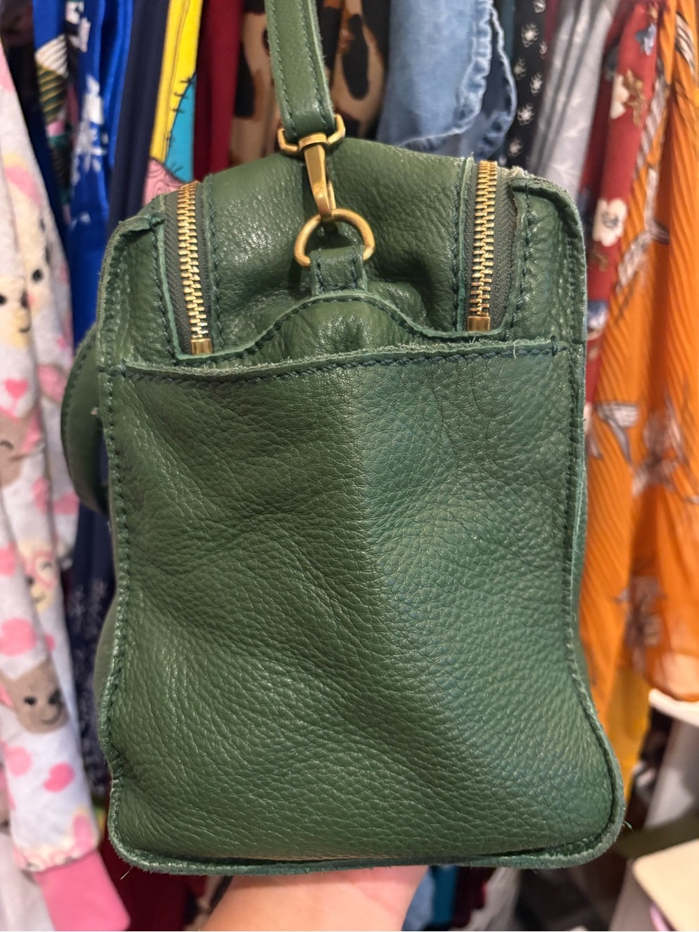 Fossil | Large Leather Satchel | Deep Green - Picture 3 of 17